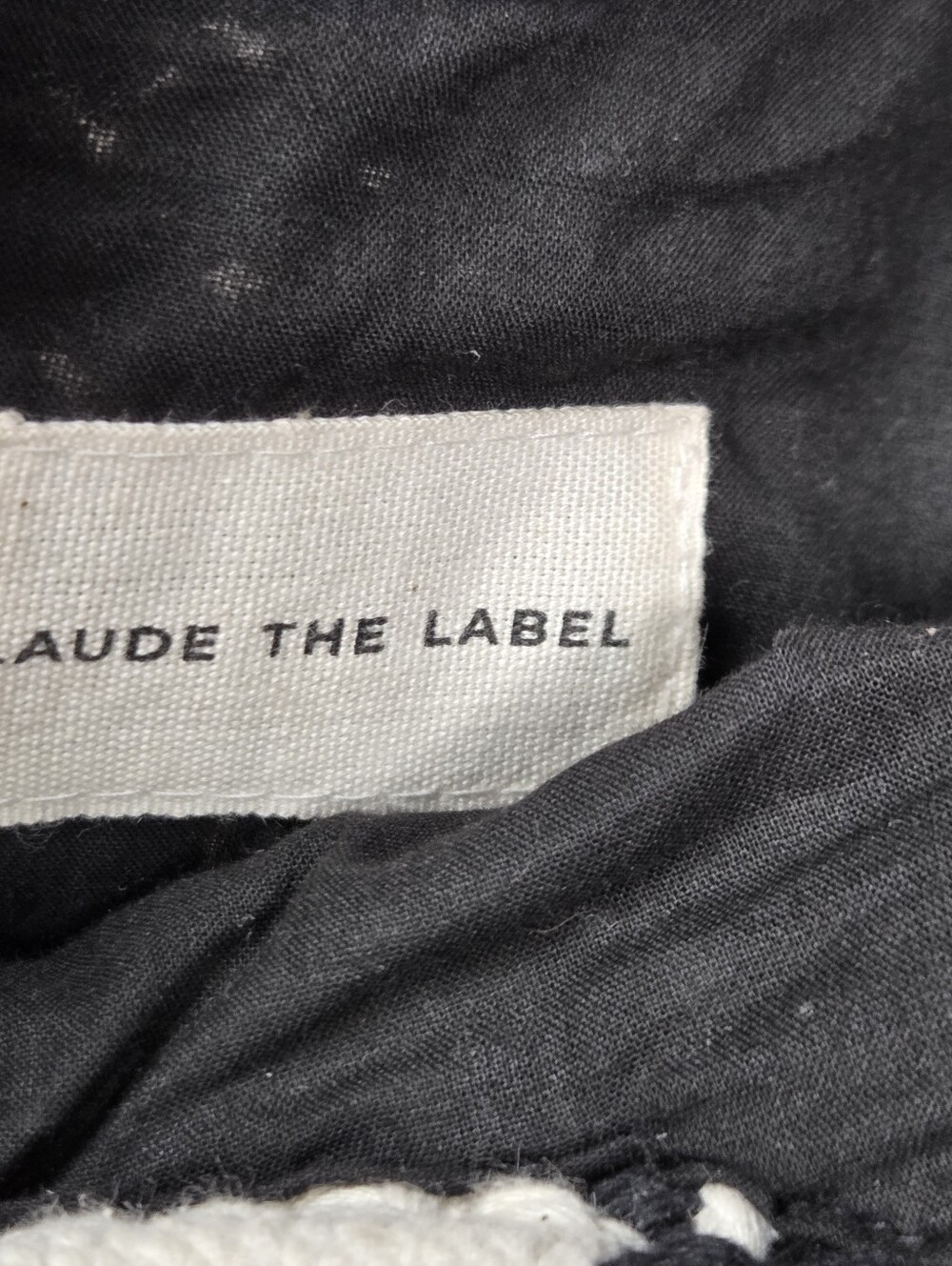 Laude the Label Crochet Mini Tote Bag Black Off White Macrame Purse - Picture 5 of 7